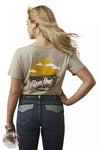 Ariat 10047606 Farm Easy Short Sleeve T-Shirt in Oatmeal  Back View