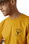 Ariat 10047720 Bison Skull T-Shirt in Buckhorn Heather Front View