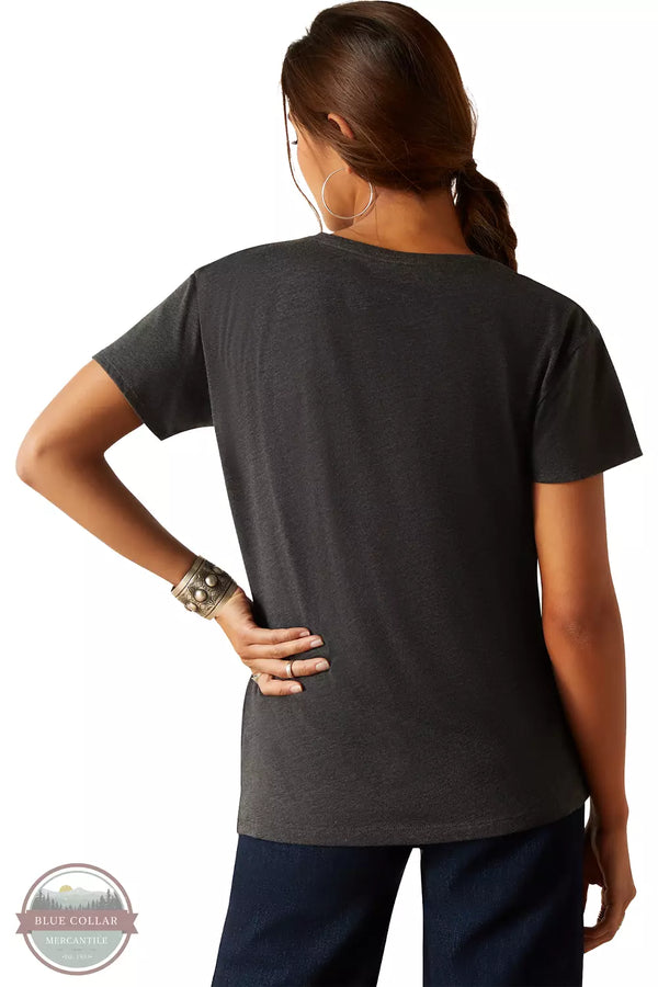 Ariat 10047928 Ariat Presents T-Shirt in Charcoal Heather Back View