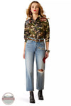 Ariat 10048261 Ultra High Rise Rodeo Quincy Tomboy Straight Jeans in Dominca Full View