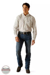 Ariat 10048380 Parker Classic Fit Long Sleeve Shirt in White Full View