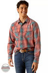 Ariat 10048494 Hernan Retro Fit Long Sleeve Snap Shirt in Burnt Sienna Front View