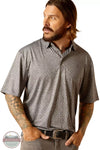 Ariat 10048529 Charger 2.0 Printed Polo Shirt in Micro Chip Front View