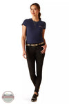Ariat 10048544 Pretty Shield T-Shirt in Navy Eclipse Full View