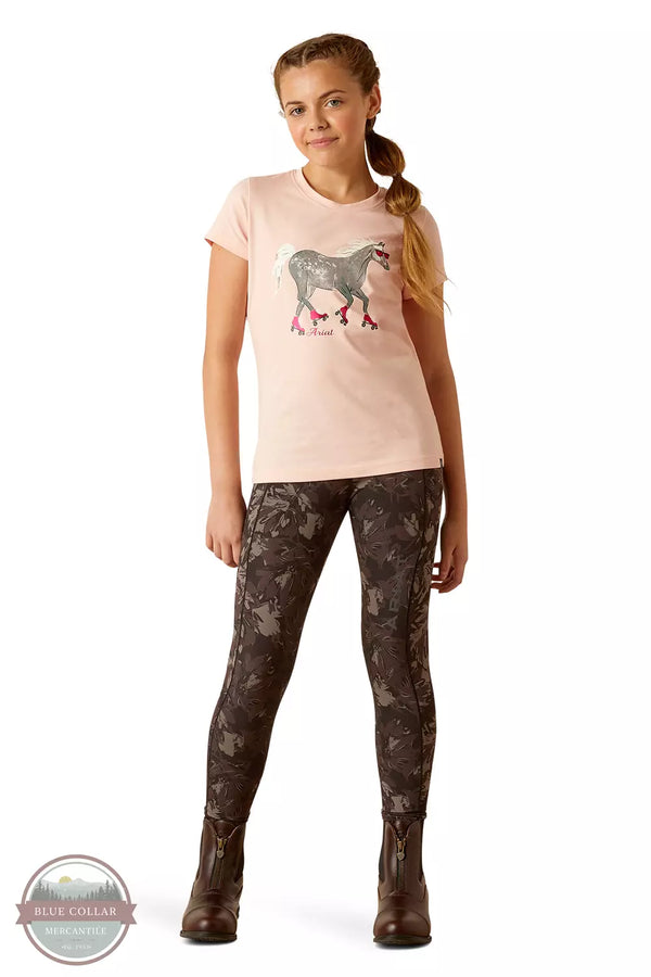 Ariat 10048554 Roller Pony T-Shirt in Blushing Rose﻿ Full View