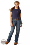Ariat 10048555 Pretty Shield T-Shirt in Navy Eclipse Full View