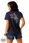 Ariat 10048644 Bronco T-Shirt in Navy Back View