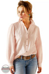 Ariat 10048698 Romantic Long Sleeve Shirt in Icy Pink Front View