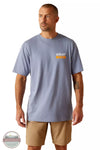 Ariat 10048749 Rebar Cotton Strong Roughneck Work T-Shirt in Infinity Heather Front View
