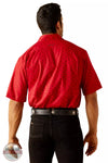Ariat 10048848 VentTEK Classic Fit Shirt in Haute Red Back View