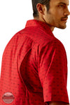 Ariat 10048848 VentTEK Classic Fit Shirt in Haute Red Detail View