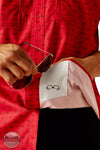 Ariat 10048848 VentTEK Classic Fit Shirt in Haute Red Detail View 2