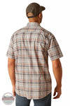 Ariat 10048894 Rebar Made Tough DuraStretch Work Shirt in Alloy Plaid Back View