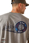 Ariat 10048983 Rebar Cotton Strong Burning Rubber Work T-Shirt in Heather Grey Back Detail View