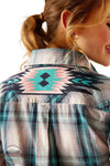 Ariat 10048992 Billie Jean Long Sleeve Shirt in Tomboy Plaid Back Detail View