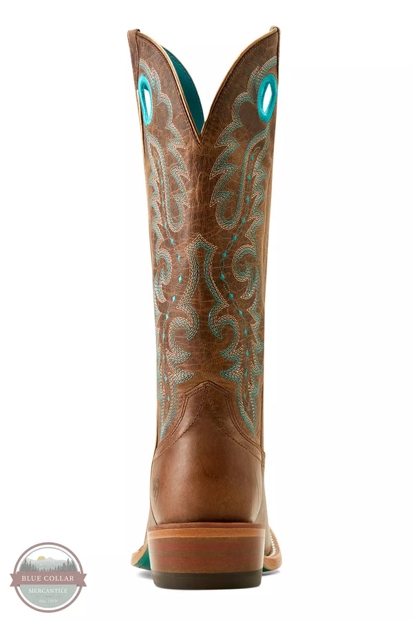 Ariat 10050889 Frontier Boon Western Boots in Pecan Brown Heel View