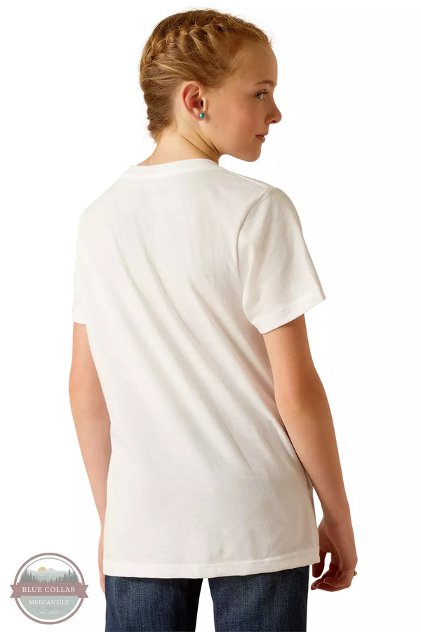 Ariat 10051427 Maternal Cow T-Shirt in White Back View