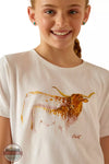 Ariat 10051427 Maternal Cow T-Shirt in White Detail View