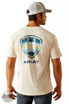 Ariat 10051454 Ariat Logo T-Shirt in Off White Back View