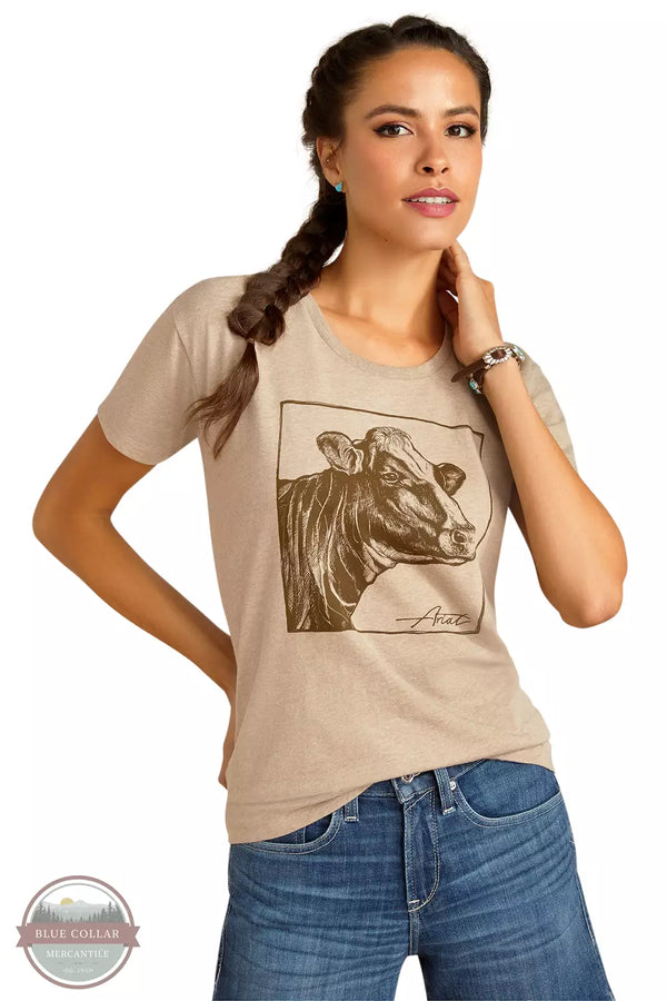 Ariat 10051765 Cow Cover T-Shirt Front View