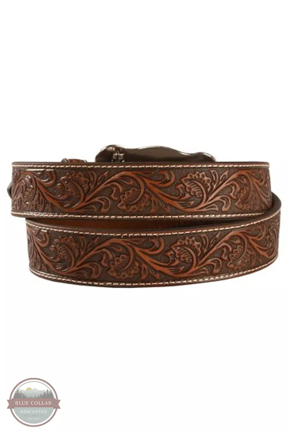 Ariat A1020467 Embossed Leather Belt with Buckle Back View