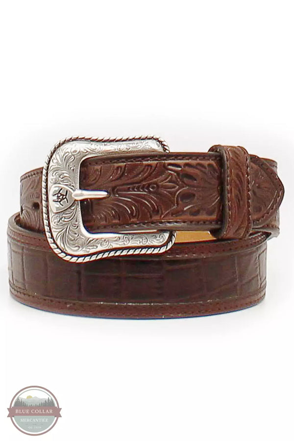 Ariat A1021202 Faux Croc Leather Belt Front View