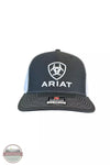 Ariat A300003206 Shield Logo Cap in Grey Front View