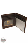 Ariat A35307282 Bi-Fold Wallet with Shield Logo in Brown Rowdy Inside View