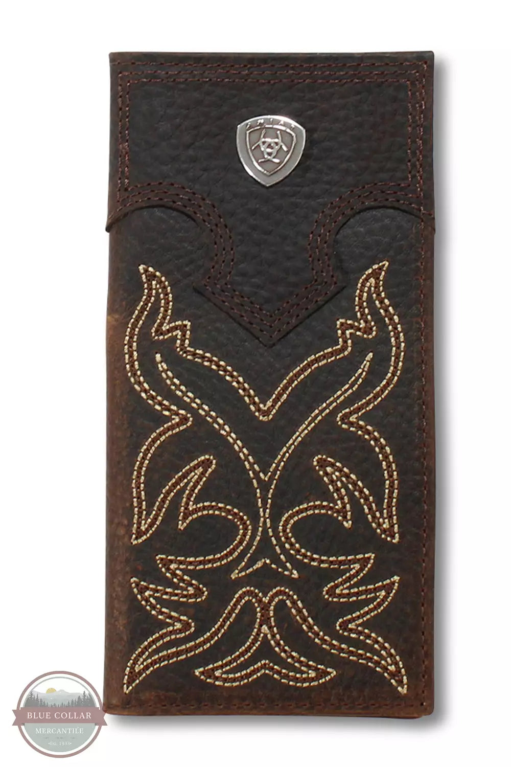 Ariat A3551244 Youth Boot Stitch Rodeo Checkbook Wallet Front View