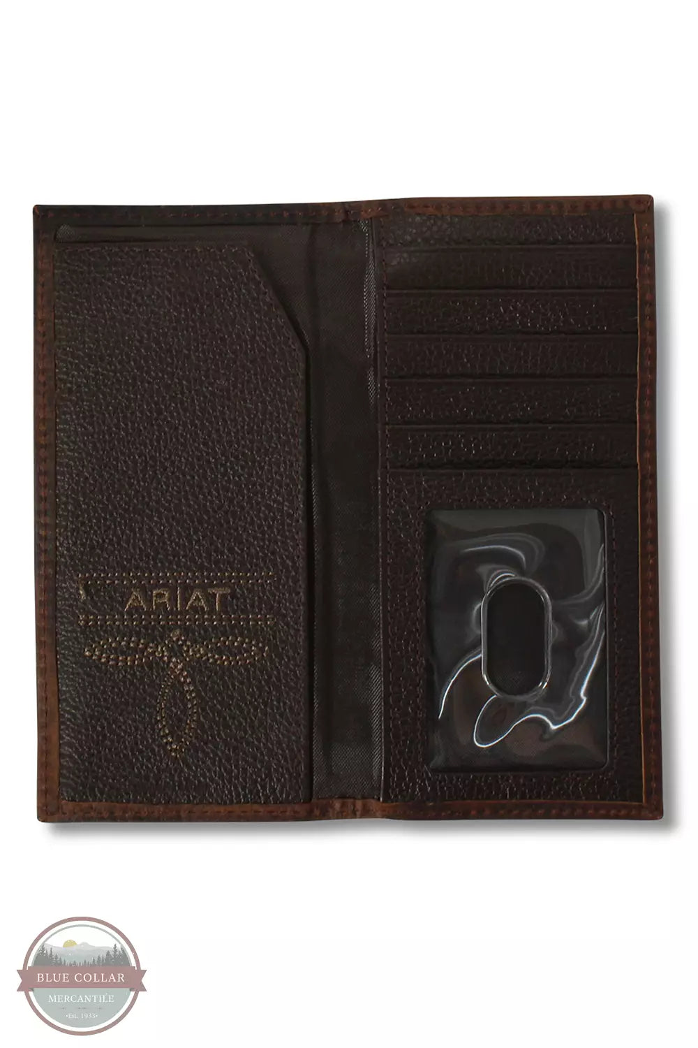 Ariat A3551244 Youth Boot Stitch Rodeo Checkbook Wallet Inside View