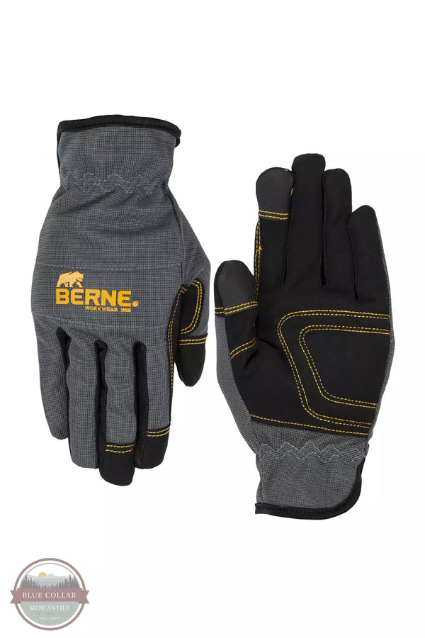Berne GLV60-GY Lightweight Utility Work Gloves in Grey Pair View