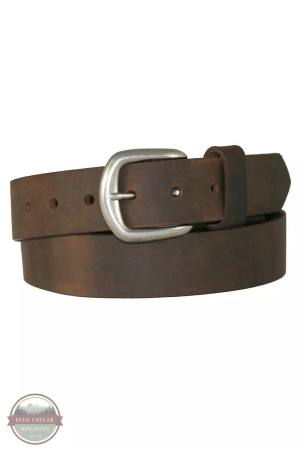 Boston Leather 203-ABC Aged Bark Chieftain Casual Belt Front View