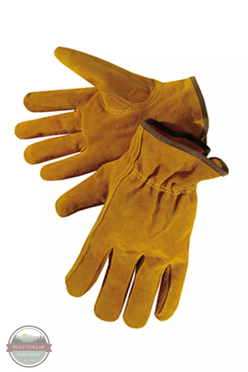  Broner 25-70 Suede Leather Rancher Gloves in Tan Pair View