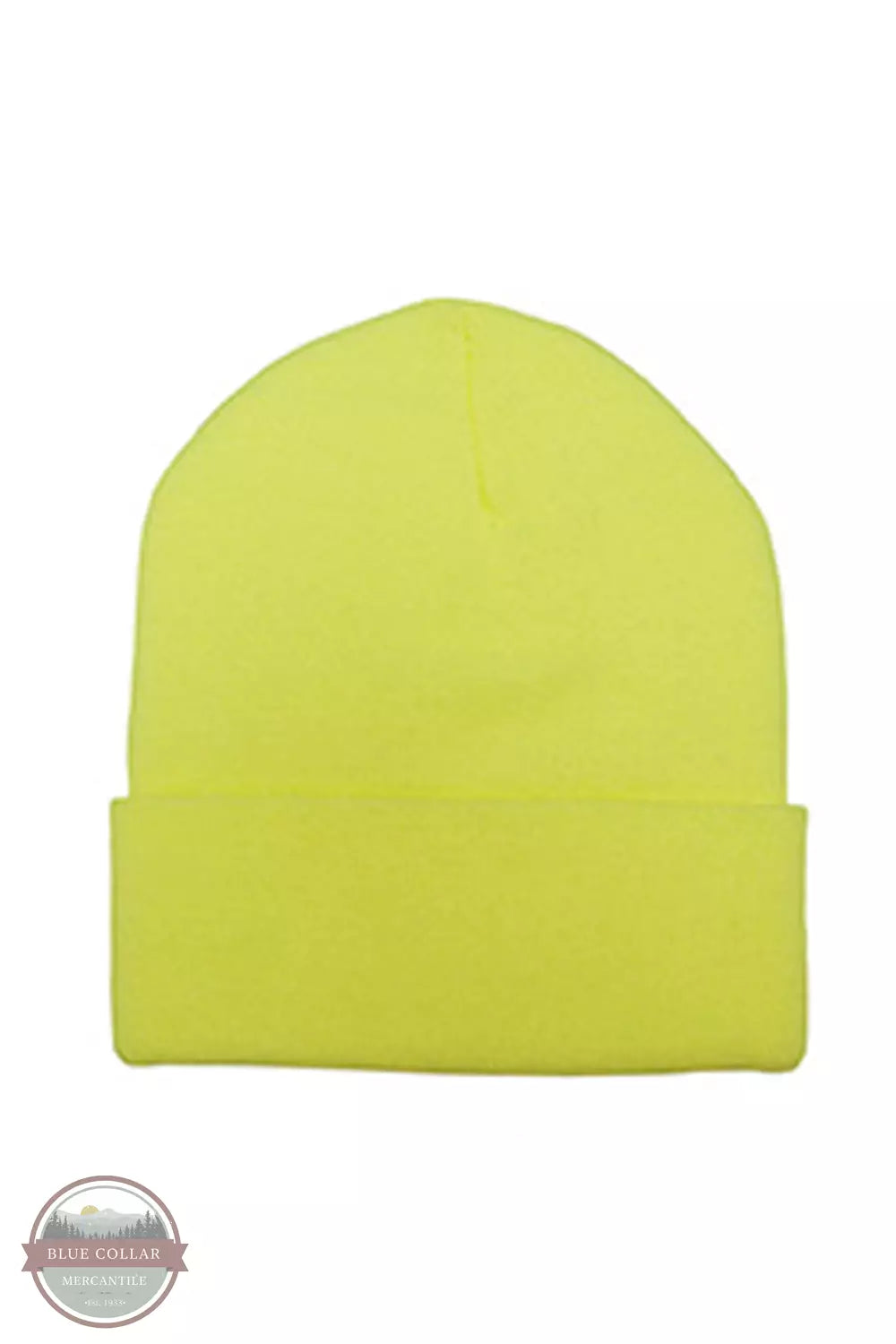 Broner 61 Super Stretch Cuff Cap Hi-Vis Yellow Front View