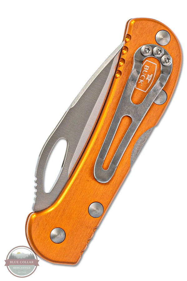 Buck 0726ORS Buck 726 Mini SpitFire Folding Pocket Knife with Orange Aluminum Handle back