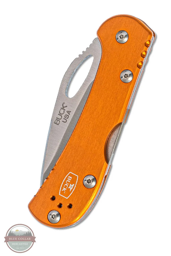Buck 0726ORS Buck 726 Mini SpitFire Folding Pocket Knife with Orange Aluminum Handle front