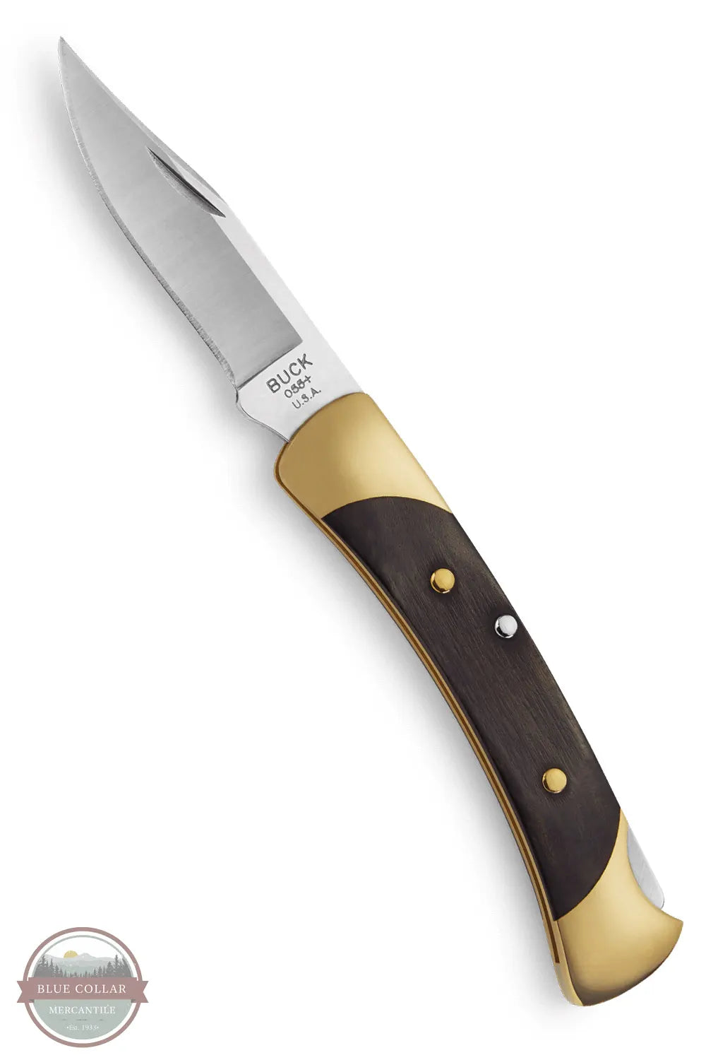 Buck Knives 0055BRS-B The 55™ Wooden Handle opened