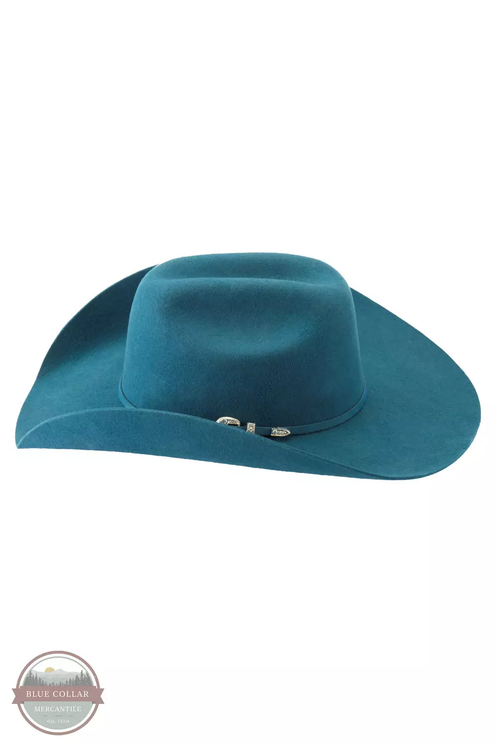 Bullhide Hats 0550TU Turquoise Kingman 4X Wool Hat Side View