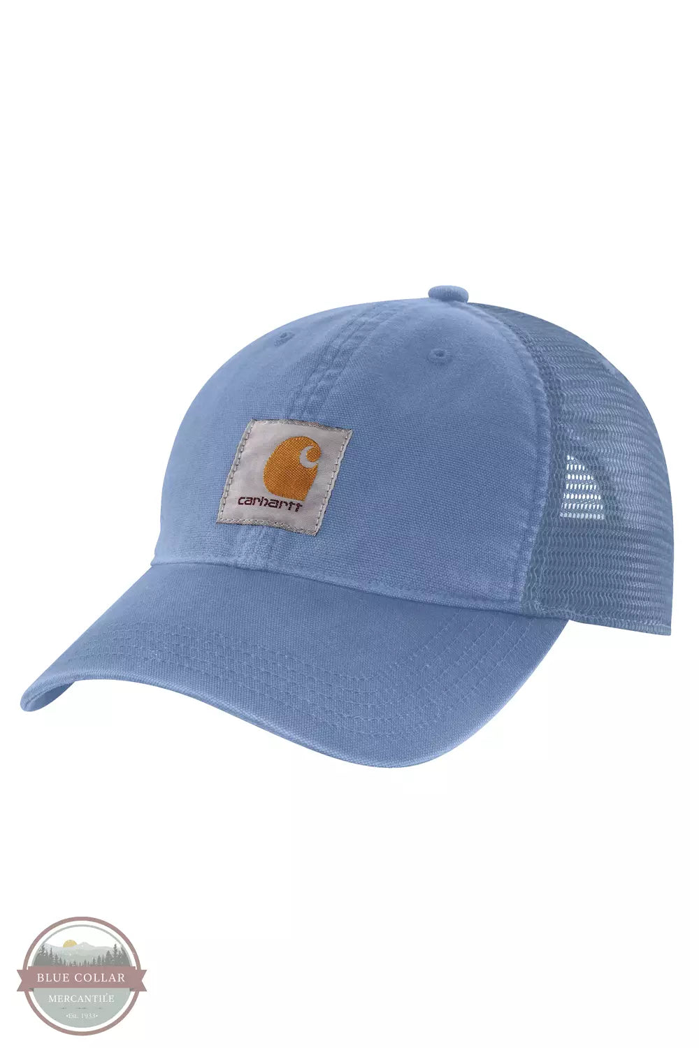 Carhartt 100286 Canvas Mesh Back Cap Skystone Front View