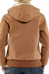 Carhartt 100815-211 Sherpa Lined Weathered Duck Jacket in Carhartt Brown Back View