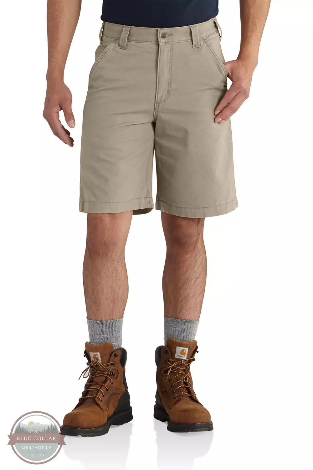 Carhartt 102514 Rugged Flex® Rigby Shorts in Tan Front View
