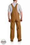 Carhartt 102776-211 Relaxed Fit Duck Bib Overall in Carhartt Brown Back View