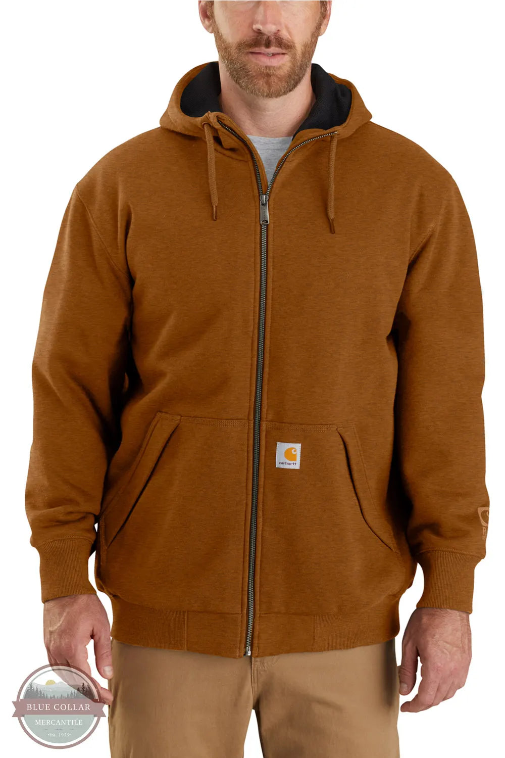 Rain Defender Loose Fit Midweight Thermal-Lined Full-Zip Sweatshirt by Carhartt 104078