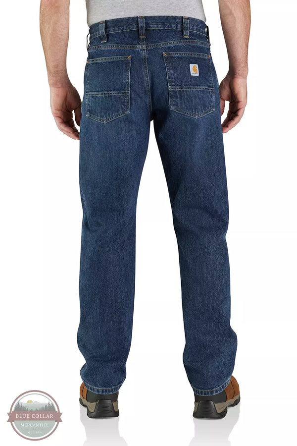 Carhartt 105119-HA0 Relaxed Fit 5-Pocket Jeans in Bay Back View