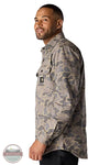 Carhartt 105419 Rugged Flex® Relaxed Fit Canvas Fleece Lined Shirt Jac in GM5, side