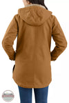 Carhartt 105512-BRN Loose Fit Washed Duck Coat in Carhartt Brown Back View