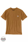 Carhartt 106149 C Graphic Relaxed Fit Heavyweight Short Sleeve T-Shirt Carhartt Brown Front View