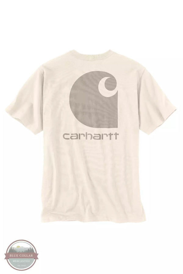 Carhartt 106149 C Graphic Relaxed Fit Heavyweight Short Sleeve T-Shirt Malt Back View
