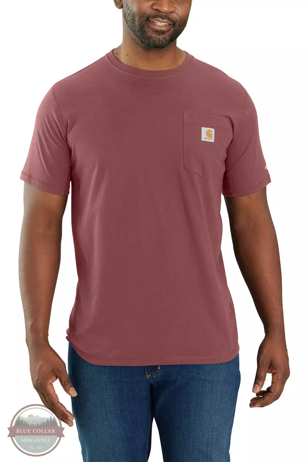 Carhartt 106652 Force Relaxed Fit Midweight Short Sleeve T-Shirt Apple Butter Front View