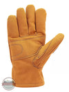 Carhartt A553/GW0553 Suede Cowhide Leather Fencer Gloves in Brown Underside View